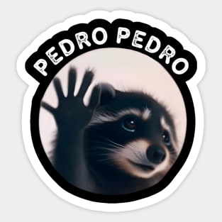 Pedro Pedro Pedro Dancing Racoon Meme Sticker